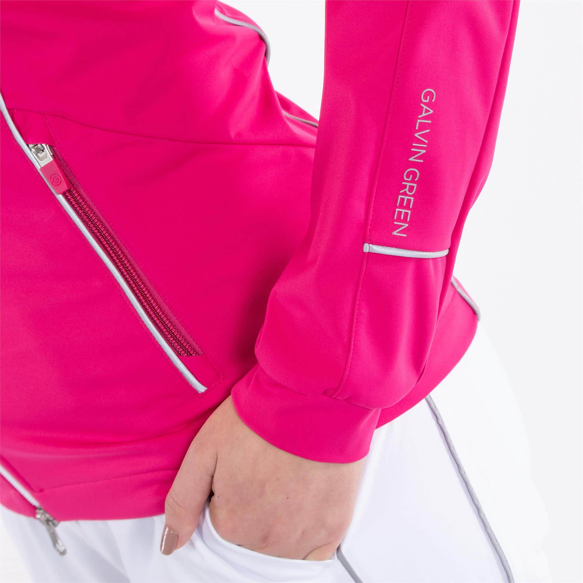Galvin Green Leila Interface Ladies Golf Jacket Deep Pink/Reflex